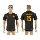 Roma #15 Vermaelen Sec Away Soccer Club Jersey