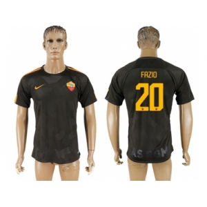 Roma #20 Fazio Sec Away Soccer Club Jersey