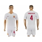 Roma #4 Nainggolan Away Soccer Club Jersey