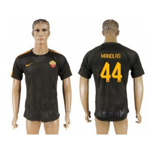 Roma #44 Manolas Sec Away Soccer Club Jersey