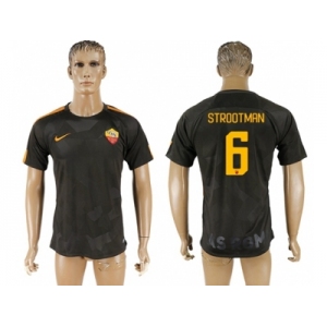 Roma #6 Strootman Sec Away Soccer Club Jersey