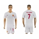 Roma #7 Pellegrini Away Soccer Club Jersey