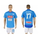 Naples #17 Hamsik Blue Home Soccer Club Jersey