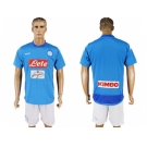 Naples Blank Blue Home Soccer Club Jersey