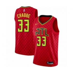 Youth Atlanta Hawks #33 Allen Crabbe Swingman Red Basketball Jersey Statement Edition