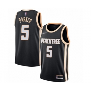 Youth Atlanta Hawks #5 Jabari Parker Swingman Black Basketball Jersey - 2019-20 City Edition