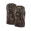 Youth Atlanta Hawks #5 Jabari Parker Swingman Camo Realtree Collection Basketball Jersey