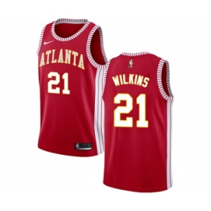 Youth Nike Atlanta Hawks #21 Dominique Wilkins Swingman Red NBA Jersey Statement Edition