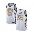 Youth Nike Atlanta Hawks #25 Alex Len Swingman White NBA Jersey - City Edition