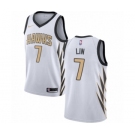 Youth Nike Atlanta Hawks #7 Jeremy Lin Swingman White NBA Jersey - City Edition