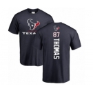 NFL Nike Houston Texans #87 Demaryius Thomas Navy Blue Backer T-Shirt