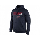 Houston Texans Nike Navy Kick Off Staff Performance Pullover Hoodie