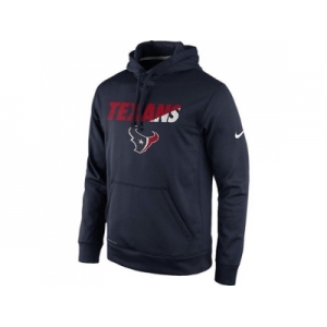 Houston Texans Nike Navy Kick Off Staff Performance Pullover Hoodie