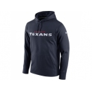 Men Houston Texans Nike Navy Circuit Wordmark Essential Performance Pullover Hoodie