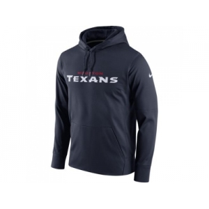 Men Houston Texans Nike Navy Circuit Wordmark Essential Performance Pullover Hoodie