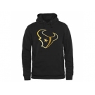 Men's Houston Texans Pro Line Black Gold Collection Pullover Hoodie