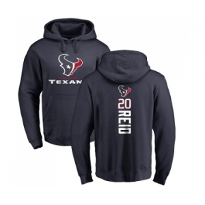 NFL Nike Houston Texans #20 Justin Reid Navy Blue Backer Pullover Hoodie