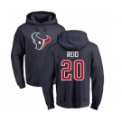 NFL Nike Houston Texans #20 Justin Reid Navy Blue Name & Number Logo Pullover Hoodie