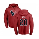 NFL Nike Houston Texans #20 Justin Reid Red Name & Number Logo Pullover Hoodie