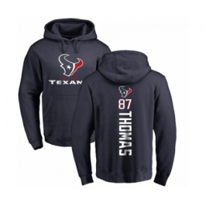 NFL Nike Houston Texans #87 Demaryius Thomas Navy Blue Backer Pullover Hoodie