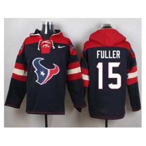 Nike Houston Texans #15 Will Fuller Navy Blue Player Pullover Hoodie