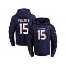 Nike Houston Texans #15 Will Fuller V Navy Blue Name & Number Pullover NFL Hoodie