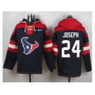 Nike Houston Texans #24 Johnathan Joseph Navy Blue Player Pullover Hoodie