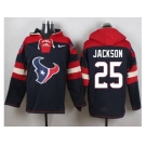 Nike Houston Texans #25 Kareem Jackson Navy Blue Player Pullover Hoodie