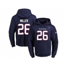 Nike Houston Texans #26 Lamar Miller Navy Blue Name & Number Pullover NFL Hoodie