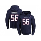 Nike Houston Texans #56 Brian Cushing Navy Blue Name & Number Pullover NFL Hoodie