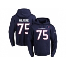 Nike Houston Texans #75 Vince Wilfork Navy Blue Name & Number Pullover NFL Hoodie