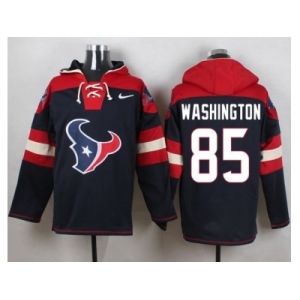 Nike Houston Texans #85 Nate Washington Navy Blue Player Pullover NFL Hoodie