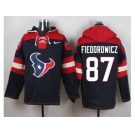 Nike Houston Texans #87 C.J. Fiedorowicz Navy Blue Player Pullover Hoodie