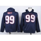 nike nfl jerseys houston texans #99 watt blue[pullover hooded sweatshirt]