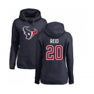 NFL Women's Nike Houston Texans #20 Justin Reid Navy Blue Name & Number Logo Pullover Hoodie