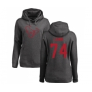 NFL Women's Nike Houston Texans #74 Kendall Lamm Ash One Color Pullover Hoodie