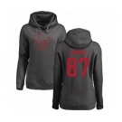 NFL Women's Nike Houston Texans #87 Demaryius Thomas Ash One Color Pullover Hoodie