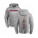 Football Washington Redskins #17 Terry McLaurin Ash Backer Pullover Hoodie