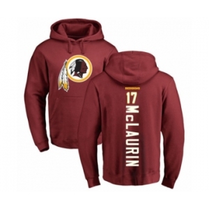 Football Washington Redskins #17 Terry McLaurin Maroon Backer Pullover Hoodie