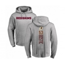 Football Washington Redskins #53 Jon Bostic Ash Backer Pullover Hoodie