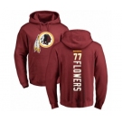 Football Washington Redskins #77 Ereck Flowers Maroon Backer Pullover Hoodie