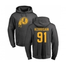 Football Washington Redskins #91 Ryan Kerrigan Ash One Color Pullover Hoodie