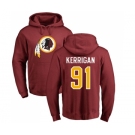 Football Washington Redskins #91 Ryan Kerrigan Maroon Name & Number Logo Pullover Hoodie