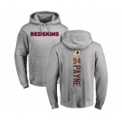 Football Washington Redskins #94 Da'Ron Payne Ash Backer Pullover Hoodie