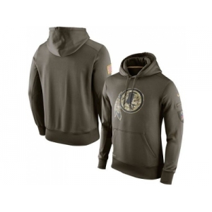 Men's Washington Redskins Nike Olive Salute To Service KO Performance Hoodie