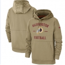 Men's Washington Redskins Nike Tan 2019 Salute to Service Sideline Therma Pullover