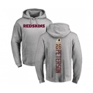 NFL Nike Washington Redskins #26 Adrian Peterson Ash Backer Pullover Hoodie