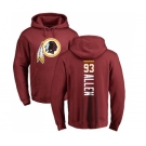 NFL Nike Washington Redskins #93 Jonathan Allen Maroon Backer Pullover Hoodie