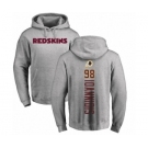 NFL Nike Washington Redskins #98 Matt Ioannidis Ash Backer Pullover Hoodie