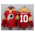 Nike Washington Redskins #10 Robert Griffin III Burgundy Red Player Pullover NFL Hoodie